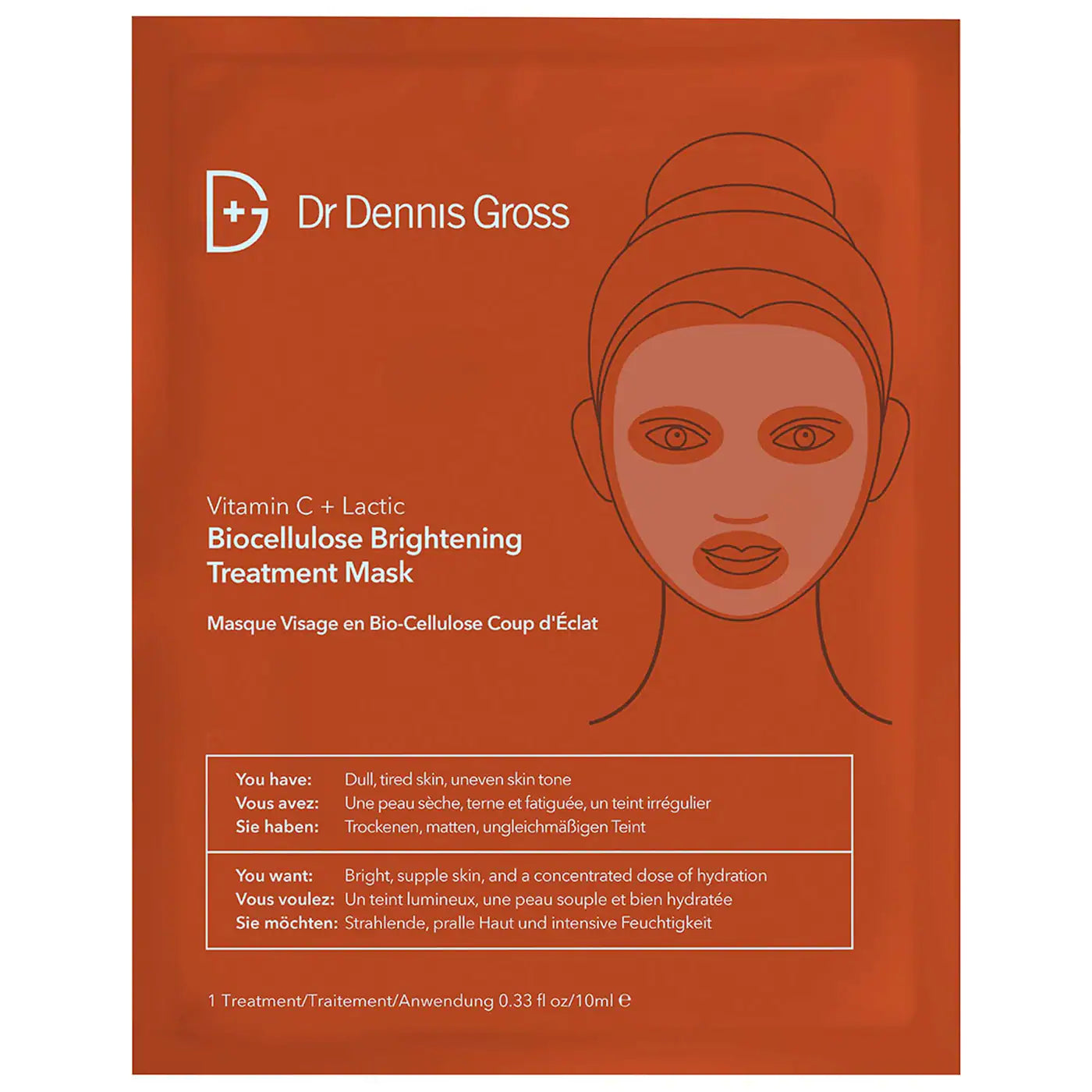 Vitamin C Lactic Biocellulose Brightening Treatment Mask