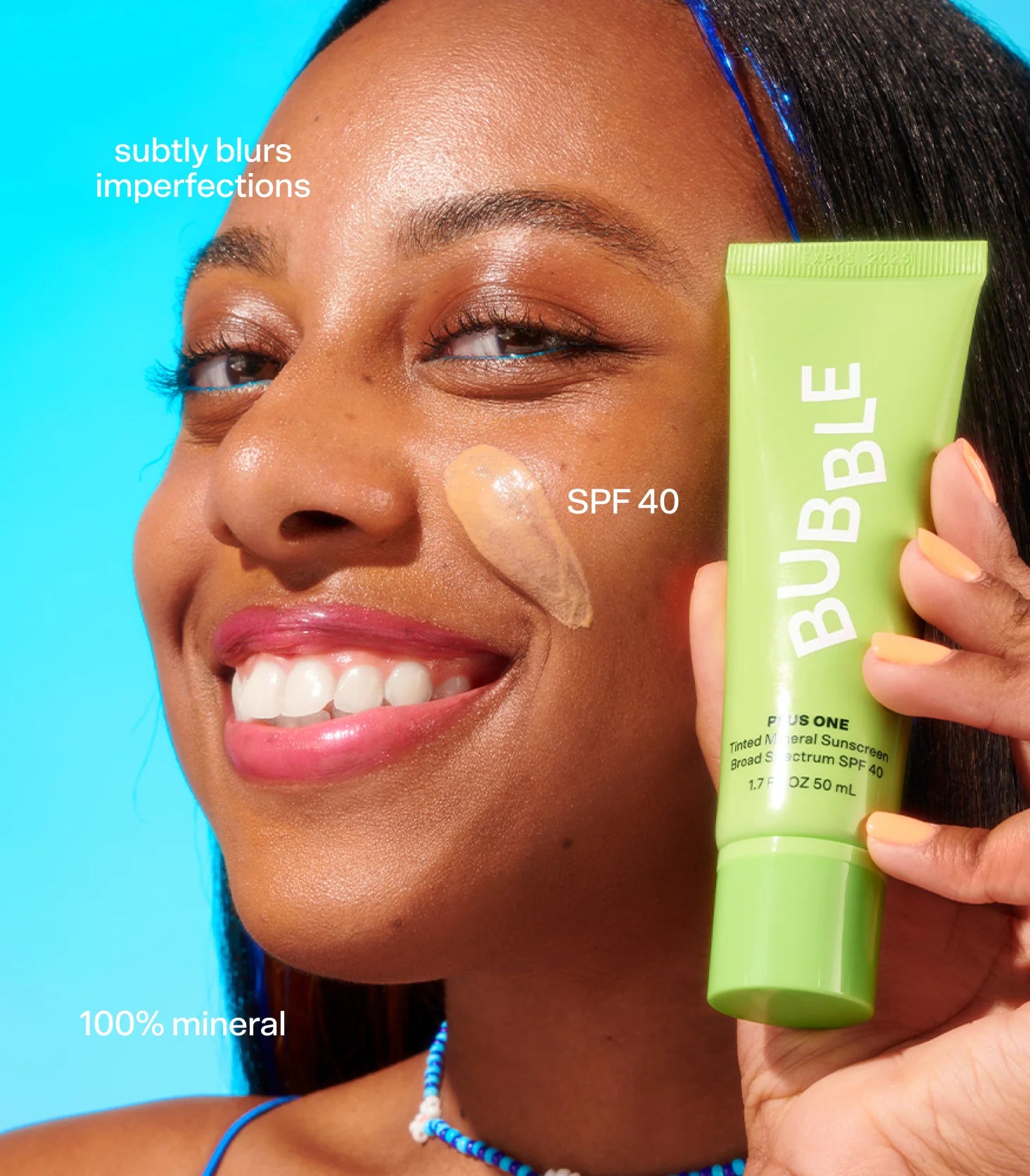 Plus One Tinted Daily Mineral Sunscreen Broad Spectrum SPF 40