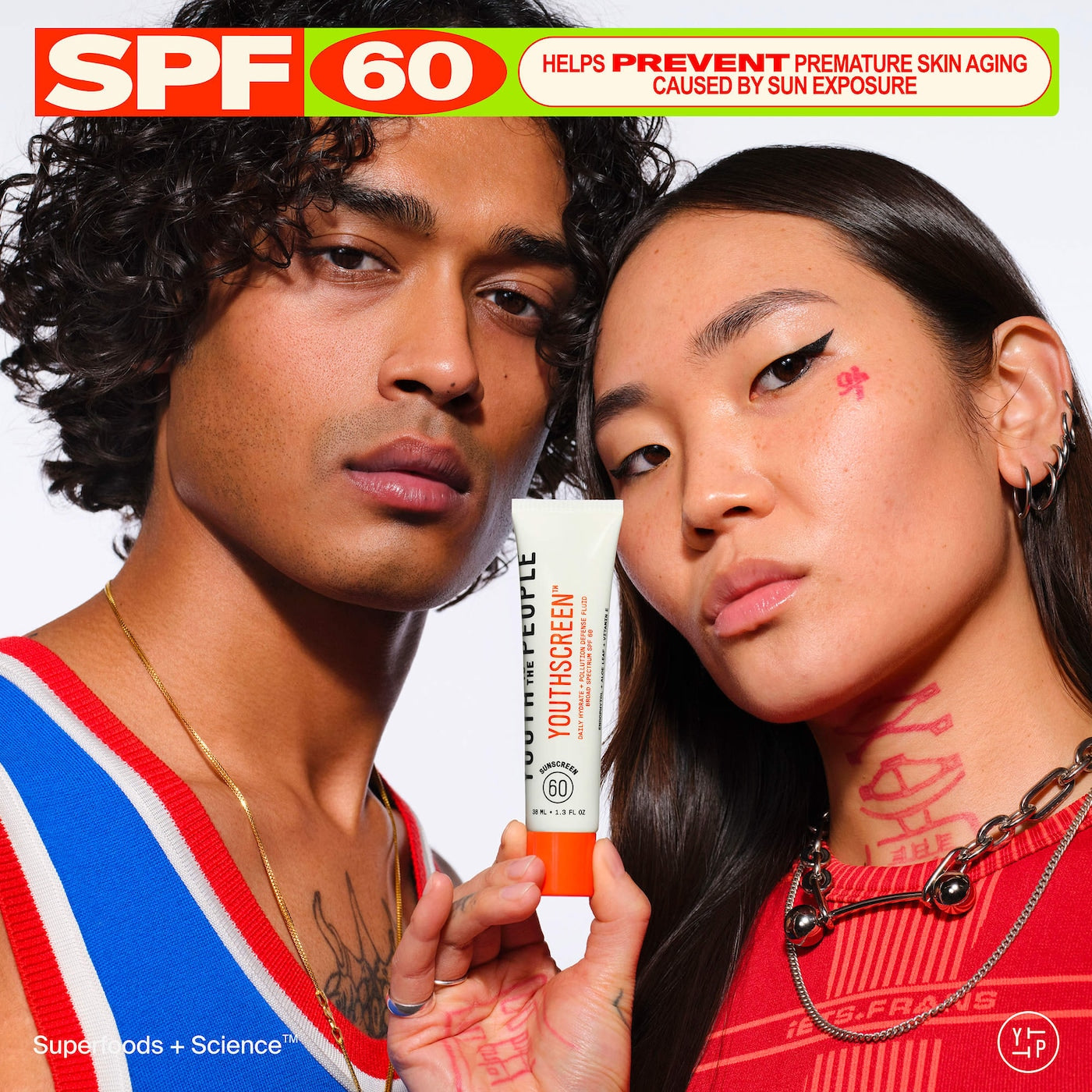 Youthscreen™ Daily Hydration + Pollution Defense Invisible Broad Spectrum Sunscreen SPF 60