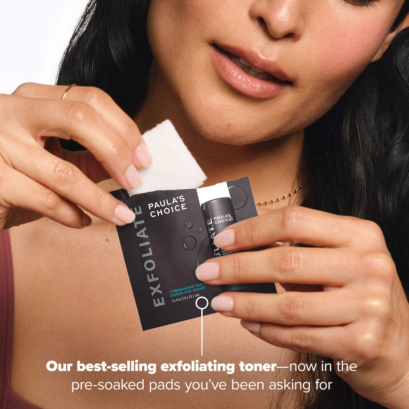 Skin Perfecting 2% BHA Exfoliating Toner Pads for Clear Skin