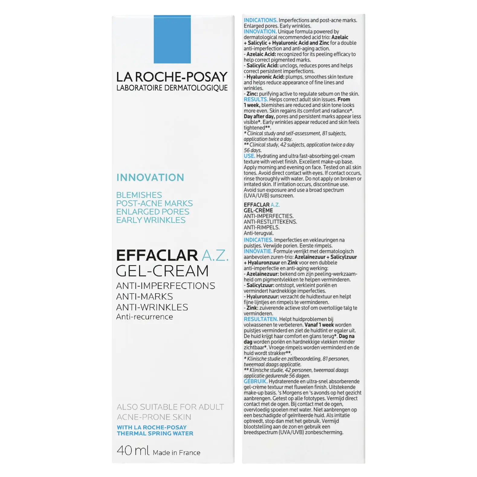 La Roche Posay Effaclar A.Z. Gel Cream Moisturiser