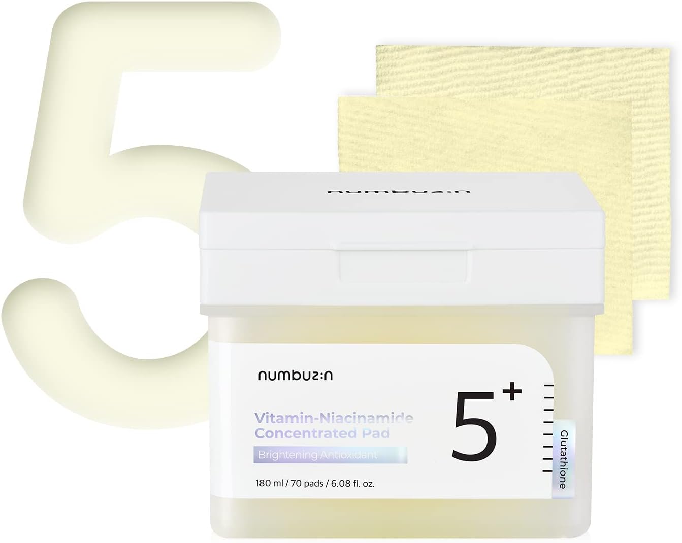 numbuzin No.5+ Niacinamide Concentrated Toner Pad