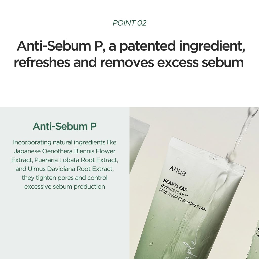 ANUA Heartleaf Quercetinol Pore Deep Cleansing Foam