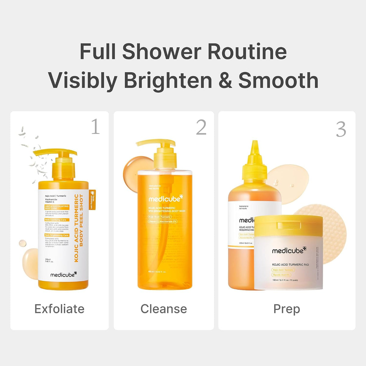 Medicube Kojic Acid Turmeric Vita Brightening Body Wash