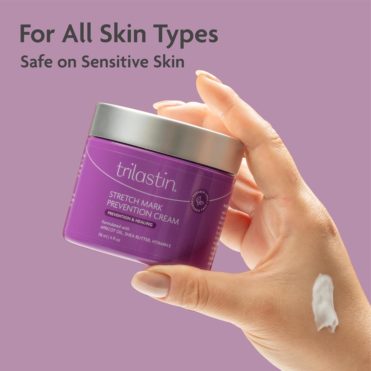 Trilastin Stretch Mark Cream for Pregnancy – Hydrating Belly Cream for Pregnant Women