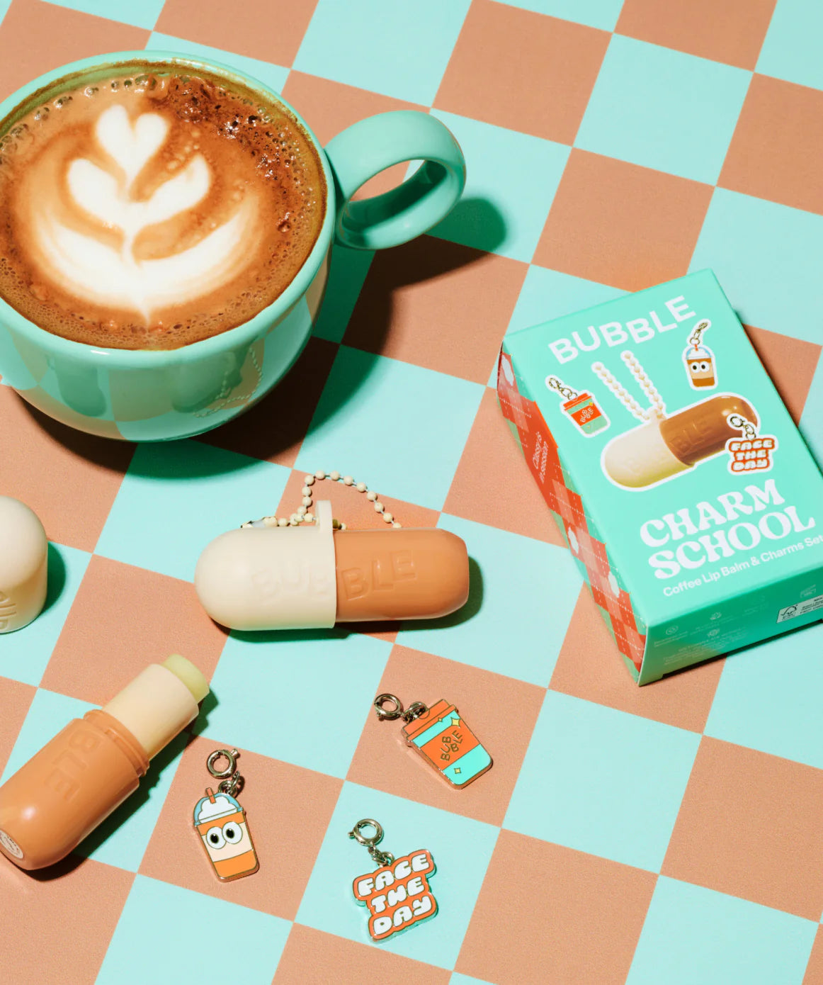 Charm School Coffee Lip Balm & Charms Set