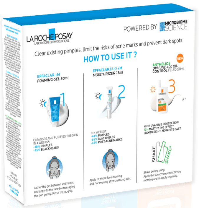 La Roche Posay Effaclar Acnes Routine Kit 3 in 1