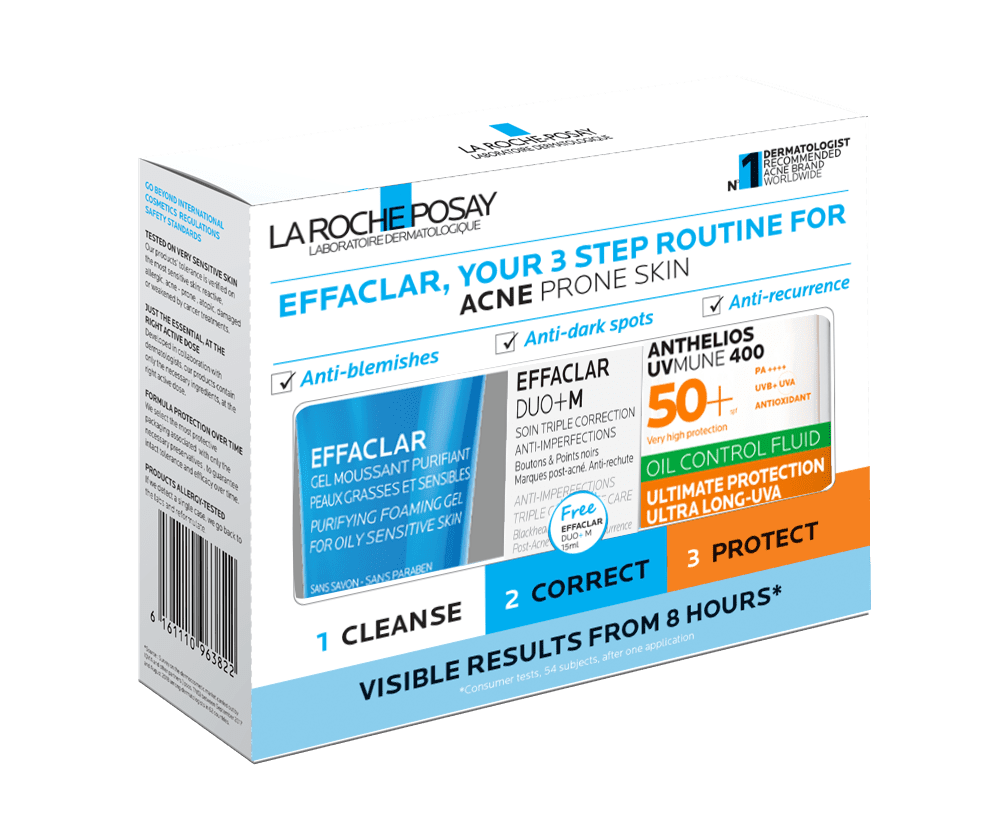 La Roche Posay Effaclar Acnes Routine Kit 3 in 1