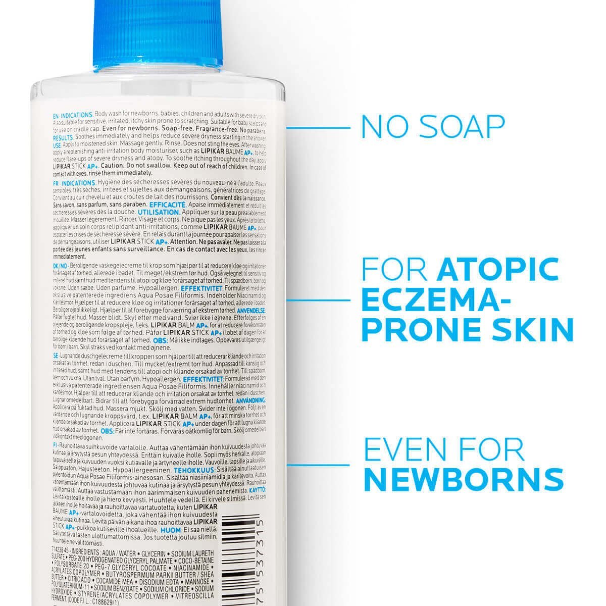 La Roche-Posay Lipikar Syndet AP+ Body Wash