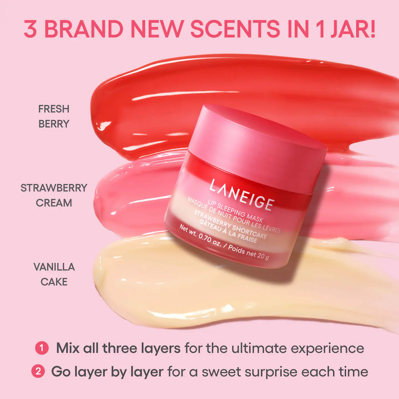 LANEIGE  Berry Sweet Lip Treatment Minis Trio Set