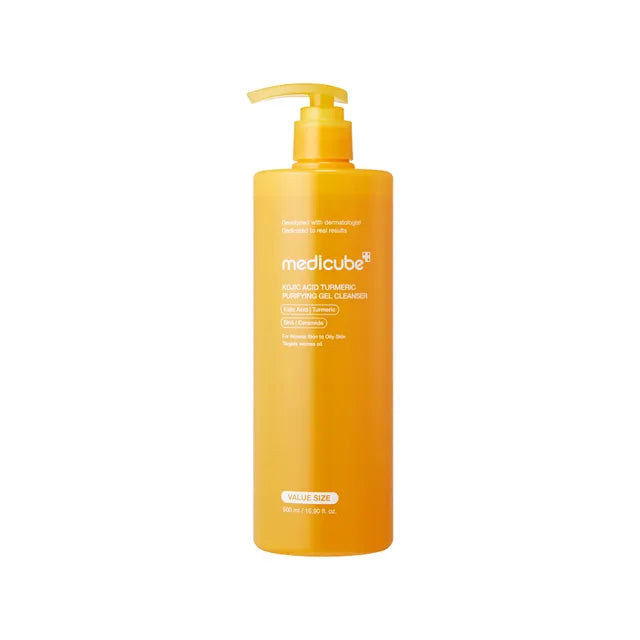 medicube kojic acid turmeric purifying gel cleanser