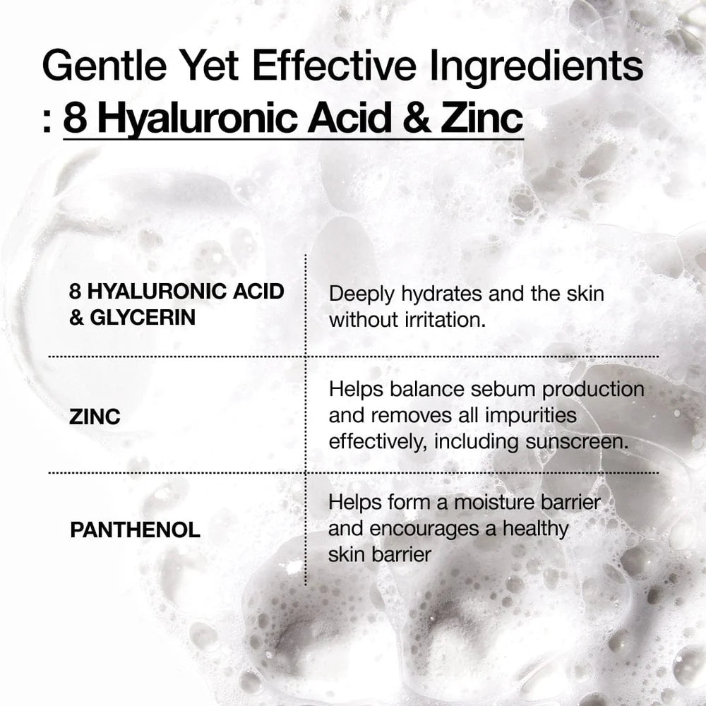Anua 8 Hyaluronic Acid Hydrating Gentle Foaming Cleanser