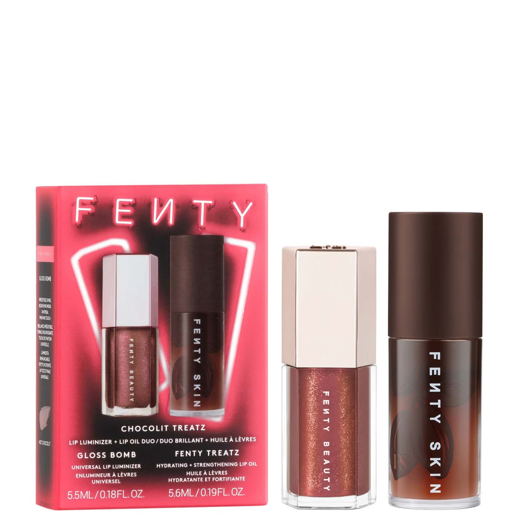 Fenty treatz cacoa + Gloss bomb mini hot chocolit