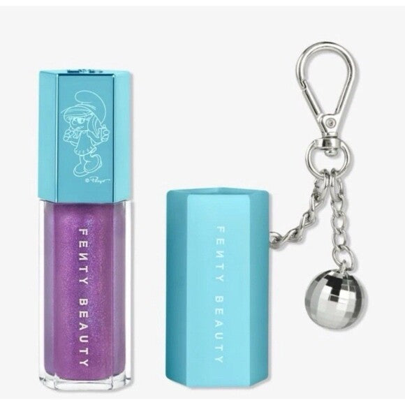 Smurfette Effect Gloss Bomb Universal Lip Luminizer + Keychain