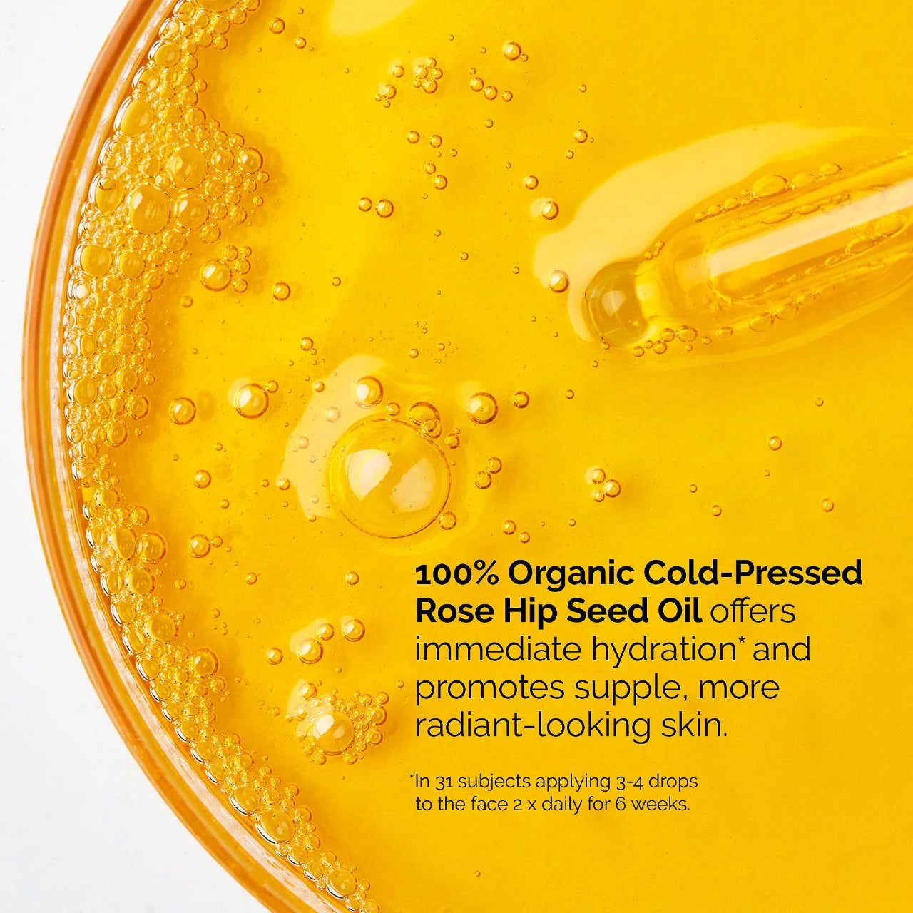 100% Organic Cold-Pressed Rose Hip Seed Oil for Skin Elascicity