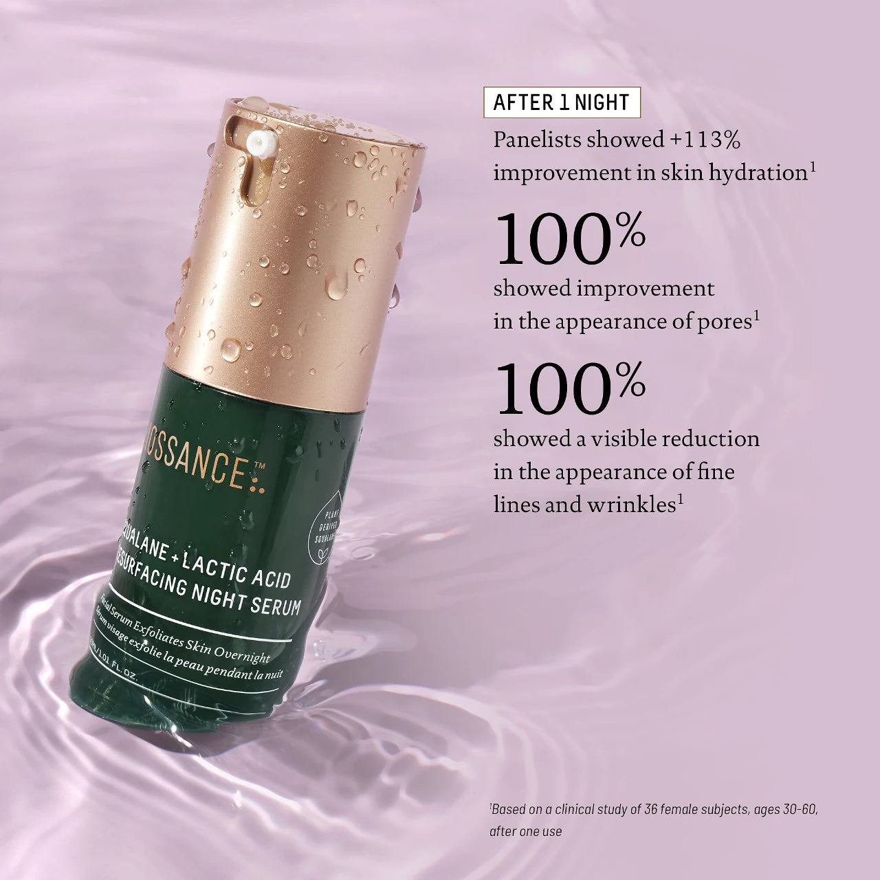 Squalane + 10% Lactic Acid Resurfacing Night Serum