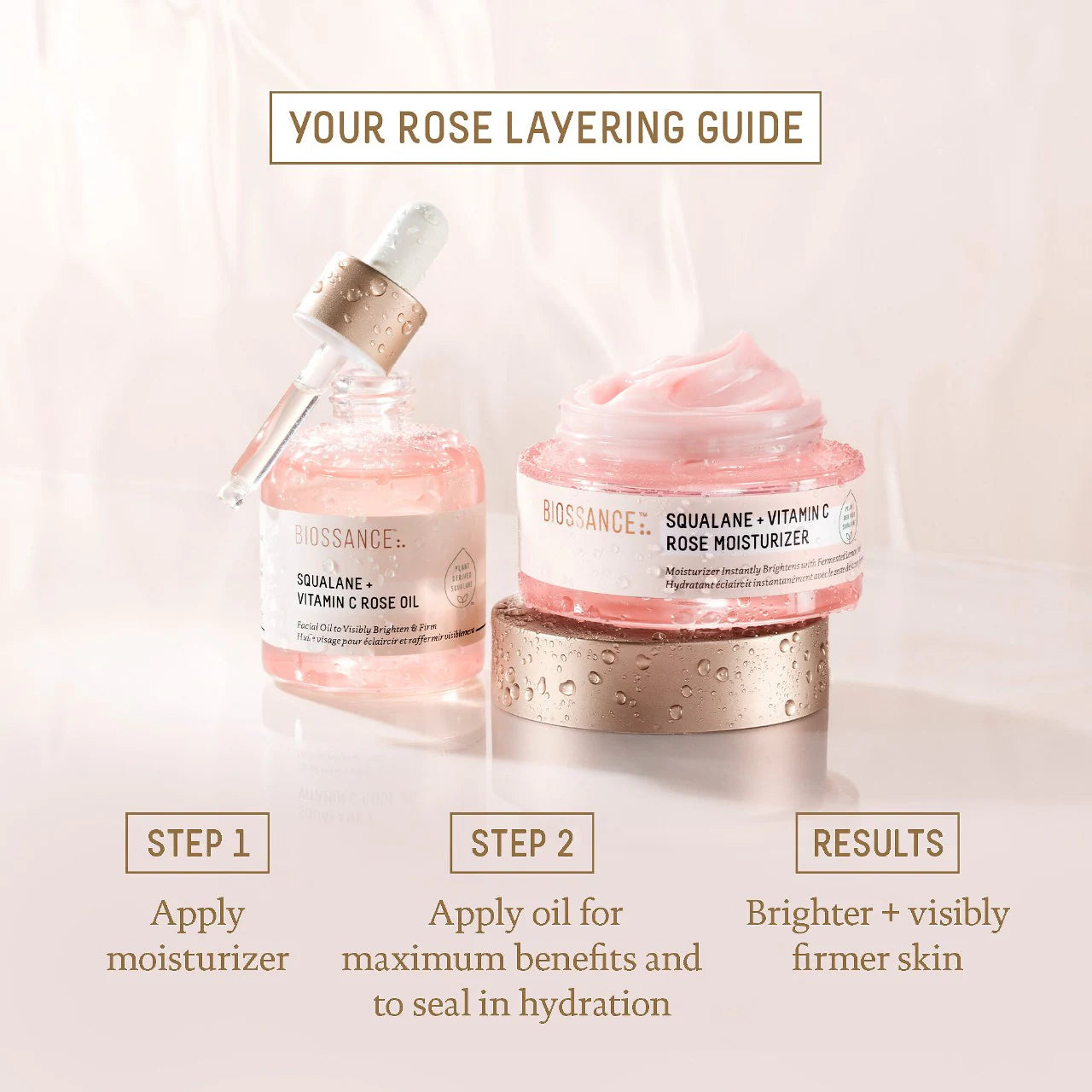 Squalane + Vitamin C Rose Brightening Moisturizer