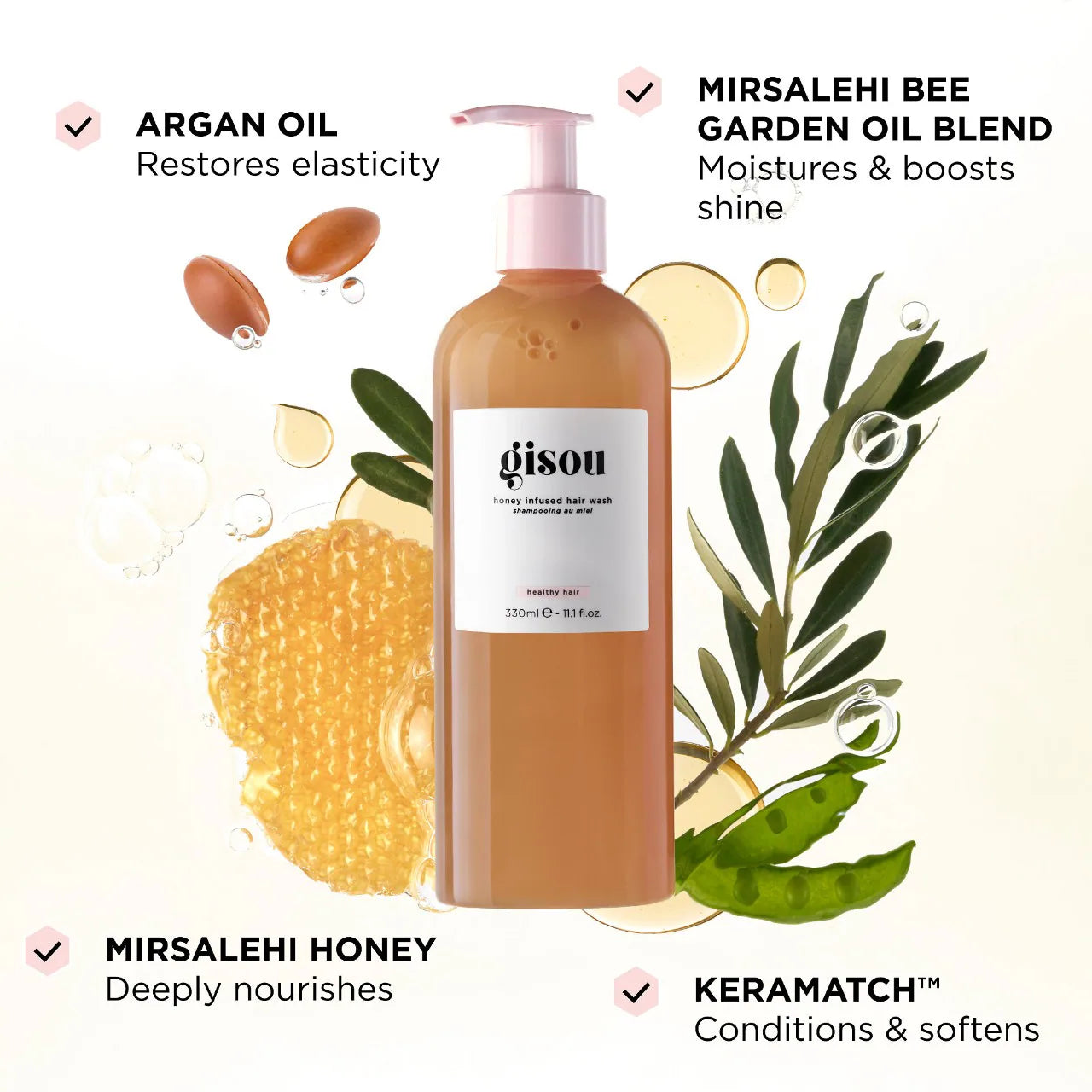 Honey Infused Hair Wash Shampoo