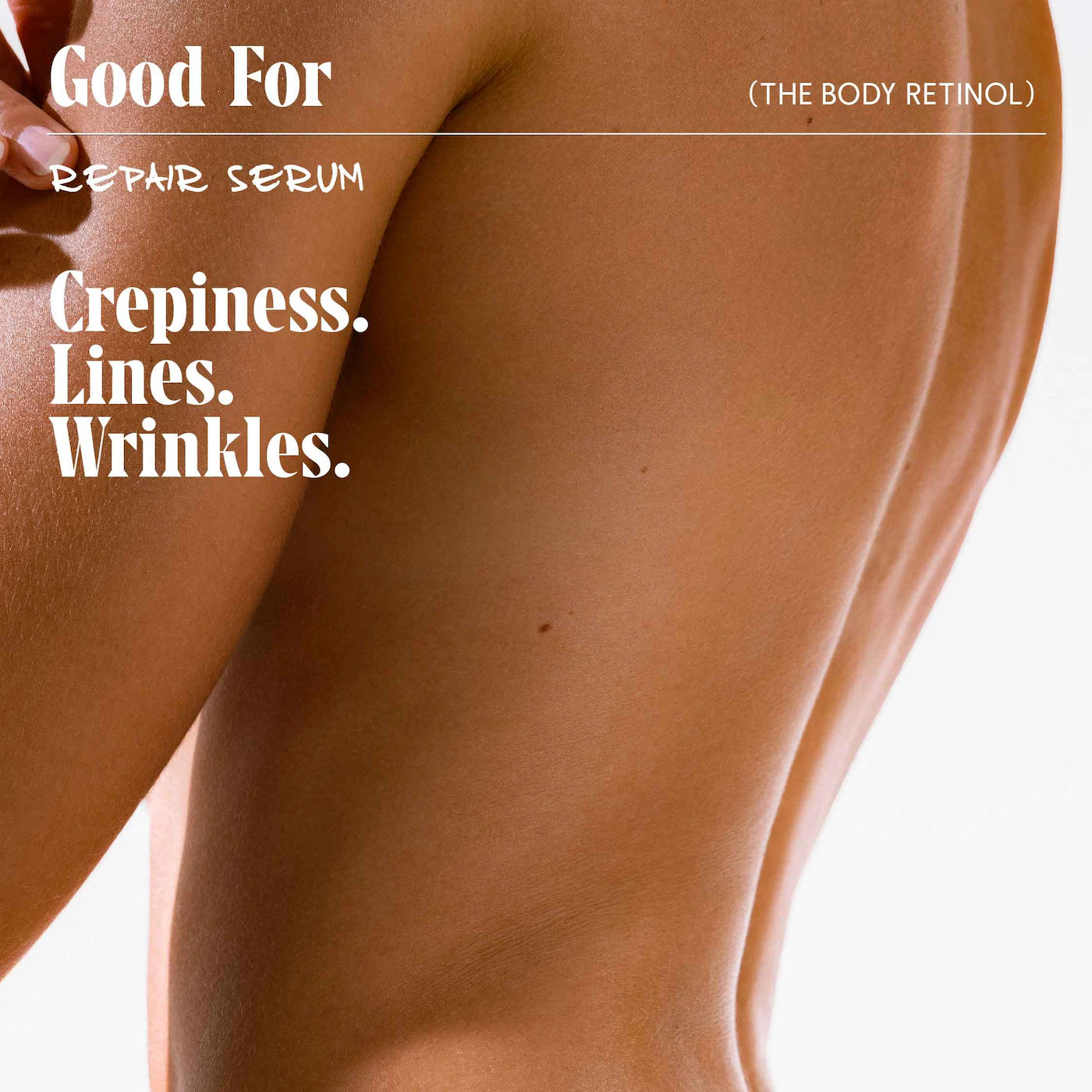 The Body Retinol - Repair Serum With 0.1% Pure Retinol, 10% AHA + 5 Peptides