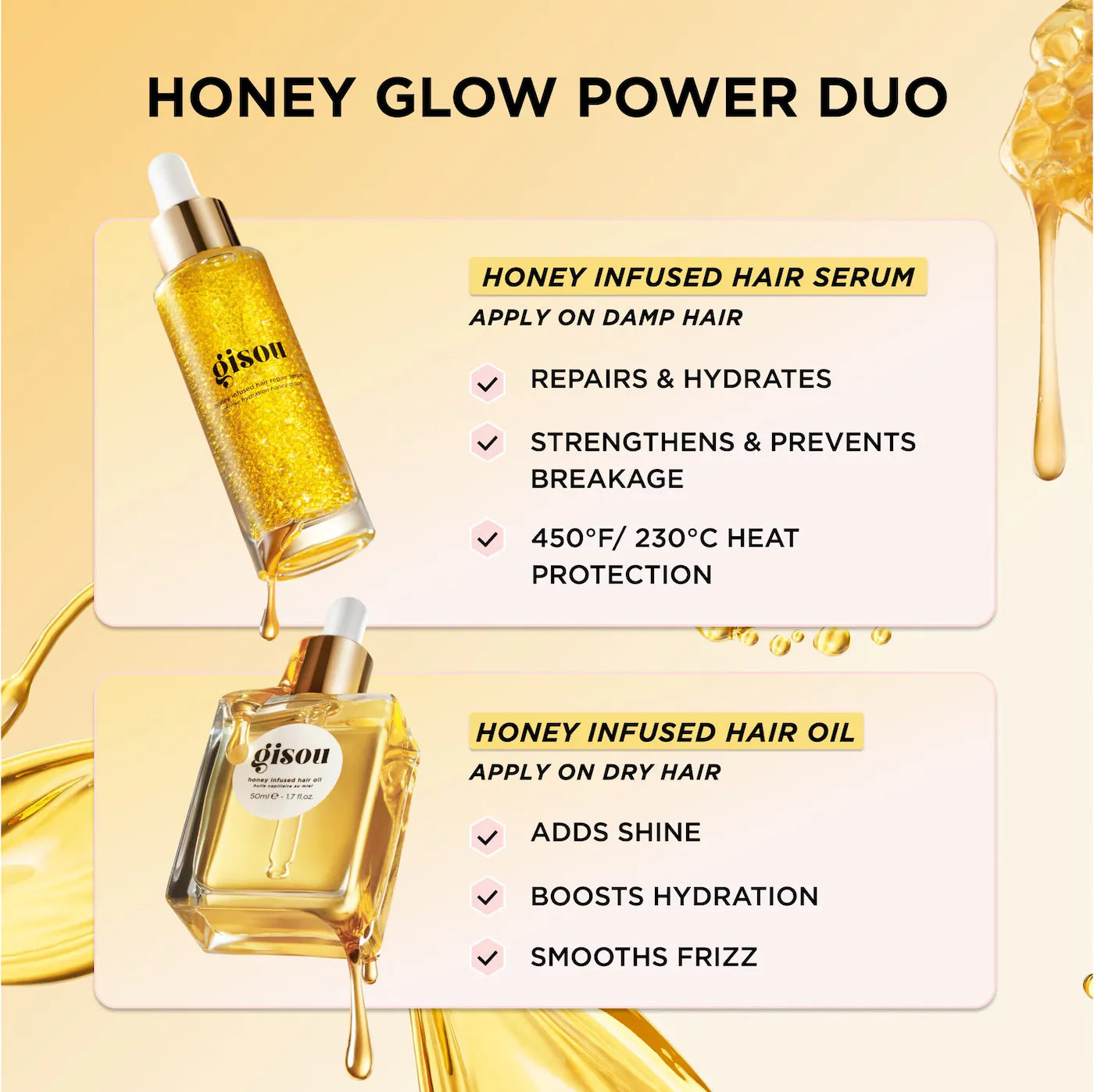 Honey Infused Hair Repair Serum
