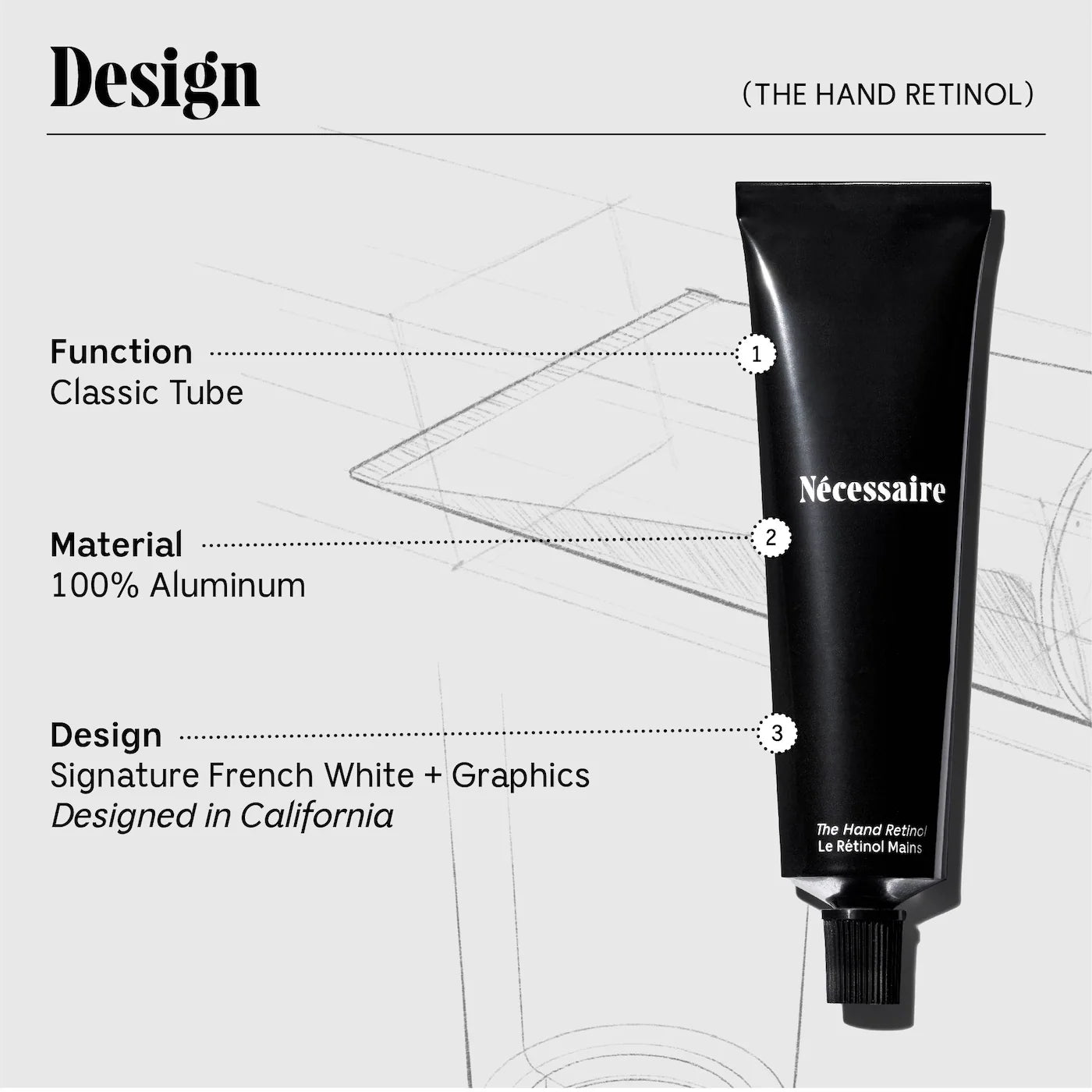 The Hand Retinol - Repair Serum with 0.25% Pure Retinol, 5% AHA + 10 Peptides