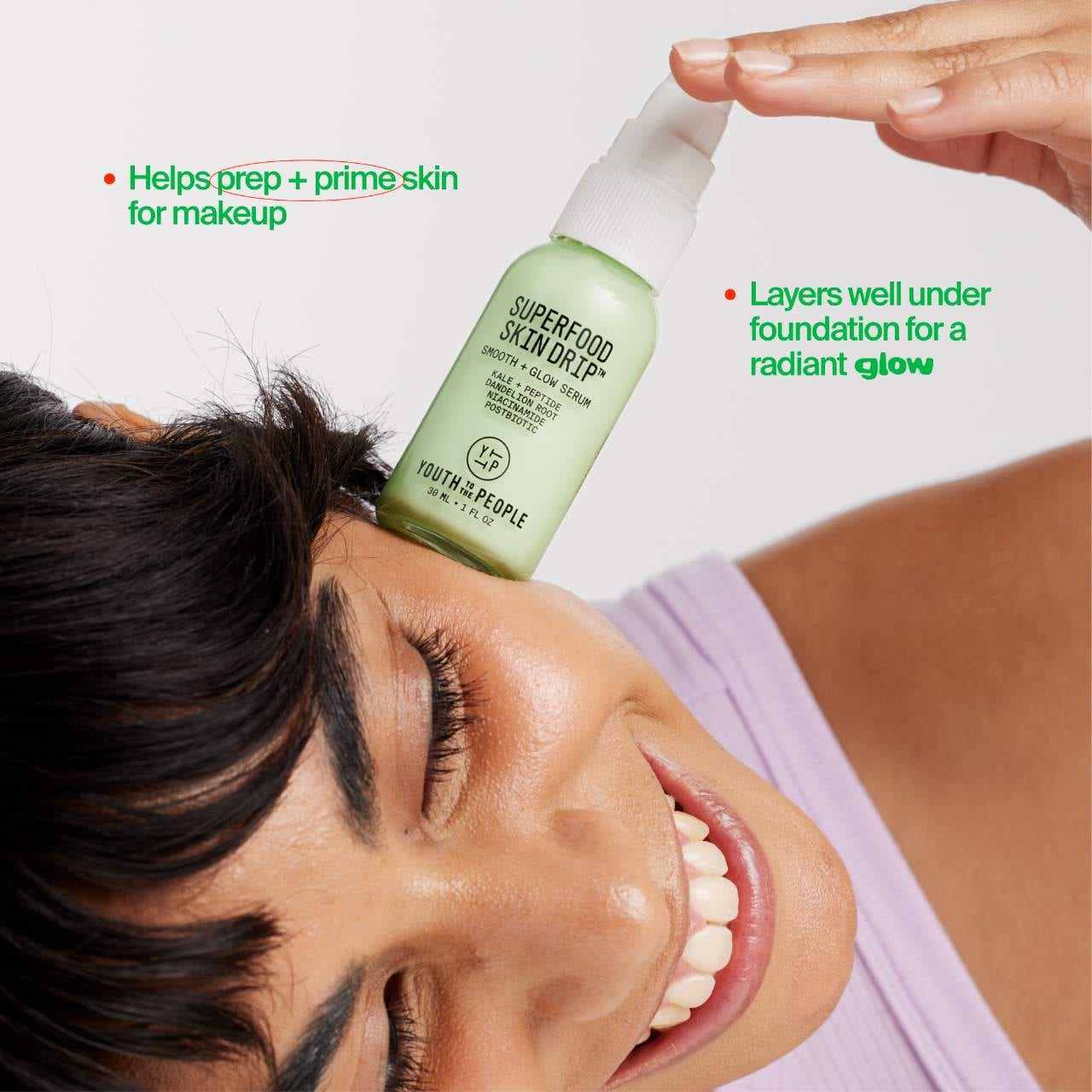 Superfood Skin Drip Smooth + Glow Barrier Serum with Kale + Niacinamide