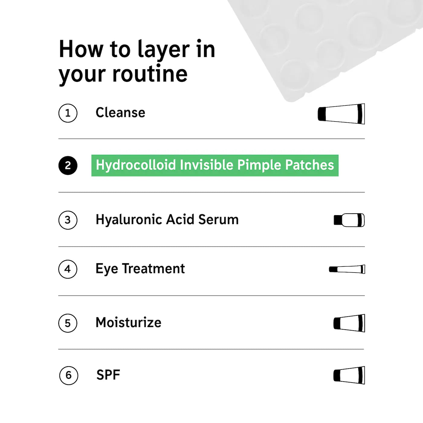 Hydrocolloid Invisible Pimple Patches + Salicylic Acid