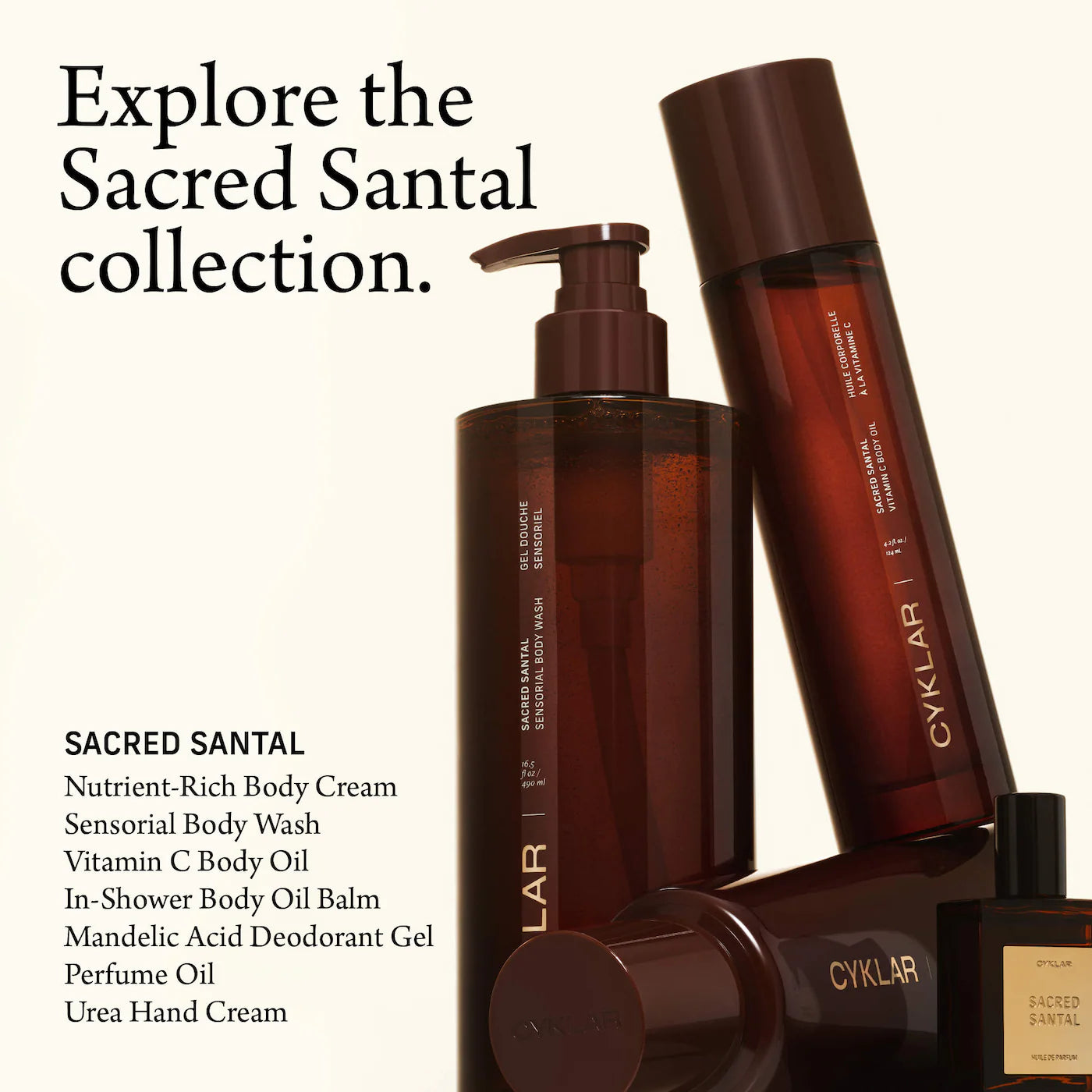 Sacred Santal Sensorial Body Wash for Moisture Barrier