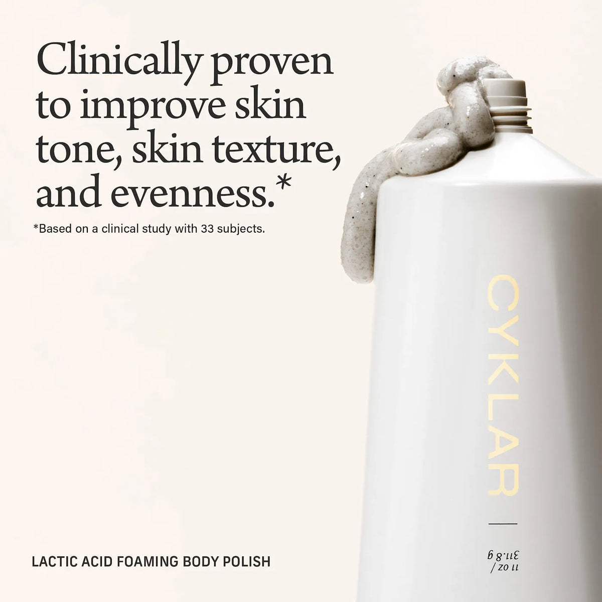 Lactic Acid Foaming Body Polish and Wash