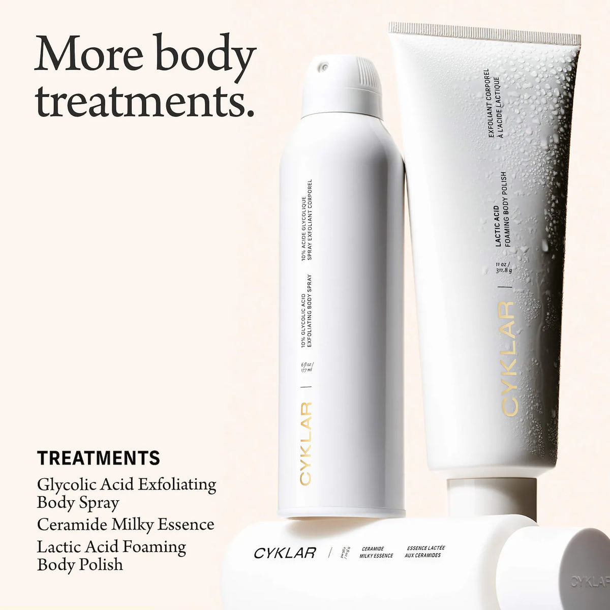 Lactic Acid Foaming Body Polish and Wash