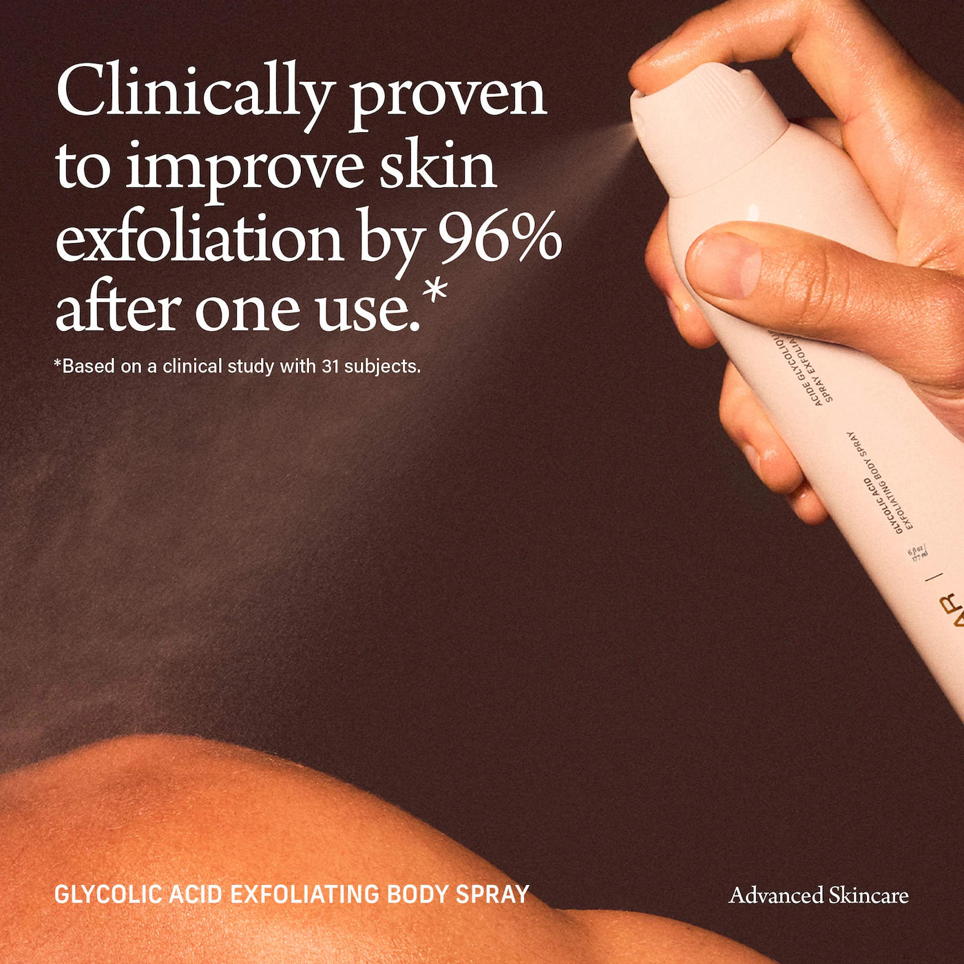Glycolic Acid Exfoliating Body Spray for Smooth, Even Skin