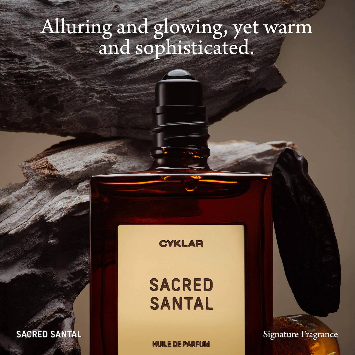 Sacred Santal Roll-On Perfume Oil with Vanilla and Cashmere Wood