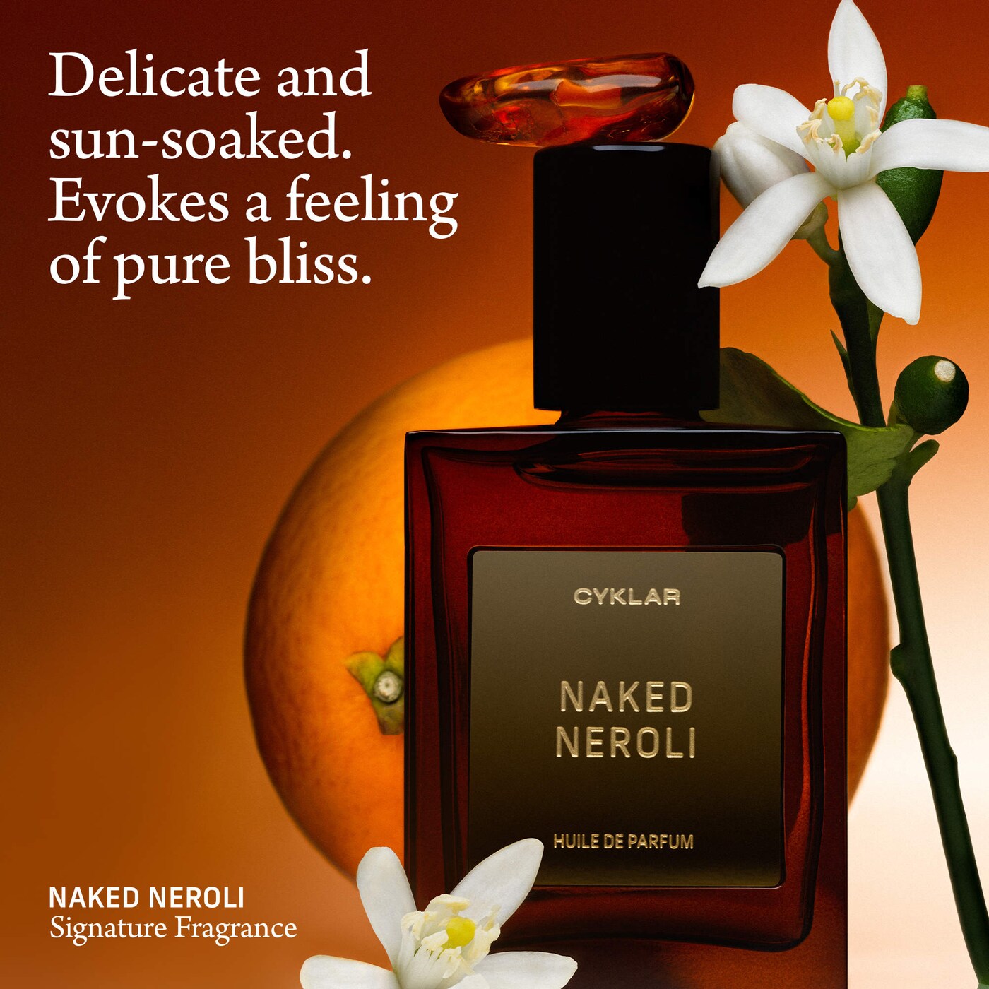 Naked Neroli Roll-On Perfume Oil with Sandalwood and Jasmine