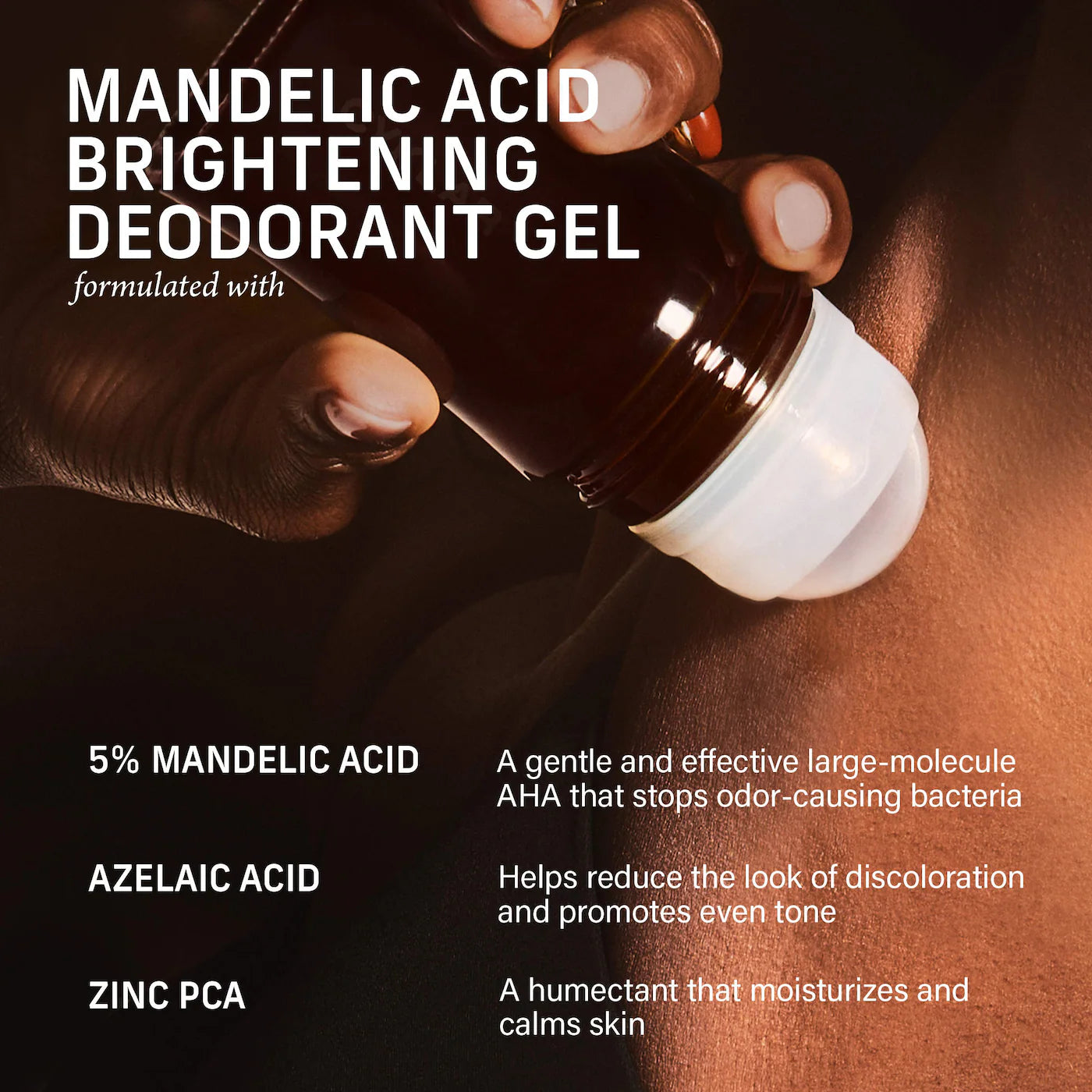 Sacred Santal Mandelic Acid Brightening Deodorant Gel with 48-Hour Odor Protection