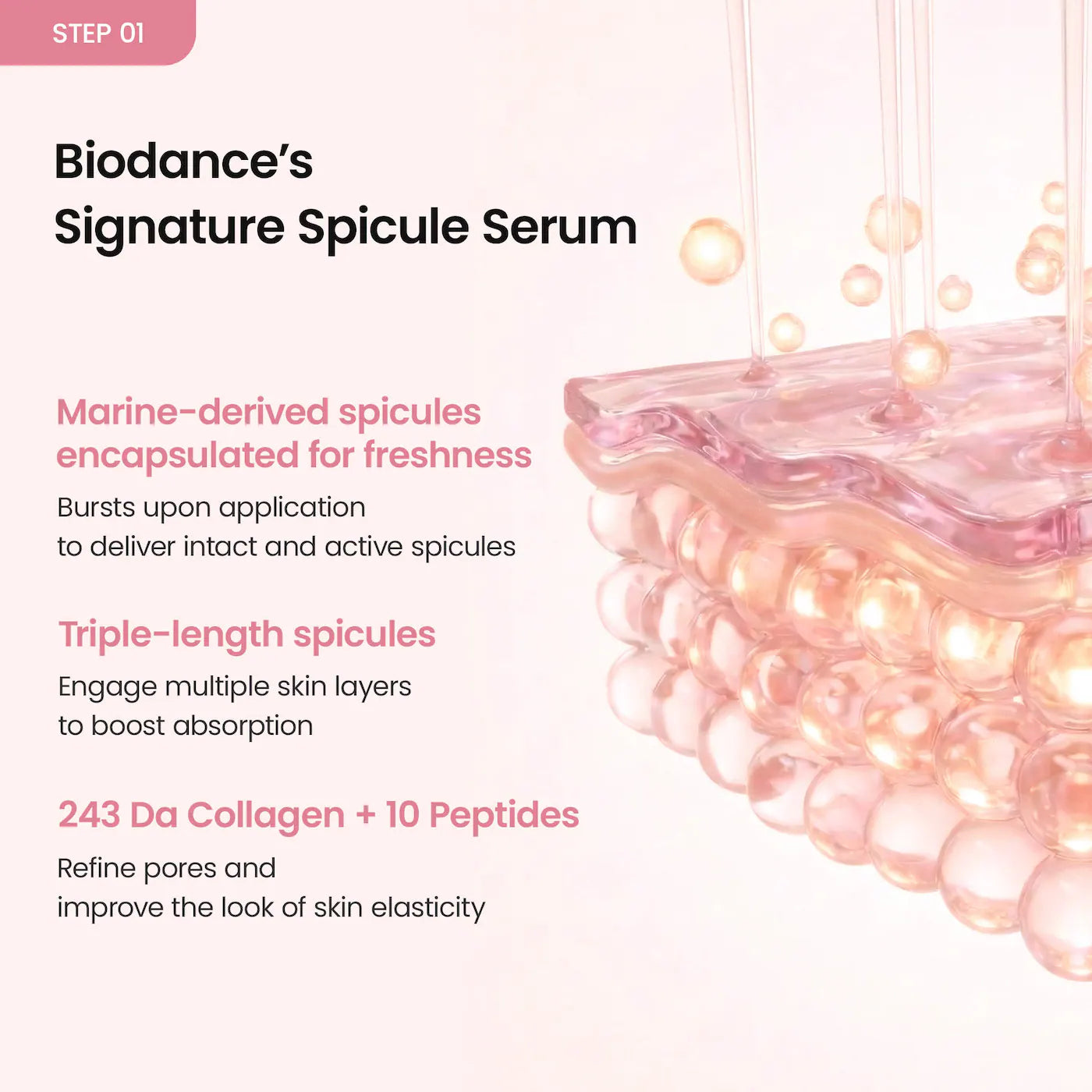 Biodance Bio Collagen Real Deep Spicule 2 Step Mask - 4 Pack for Glow & Pore Care