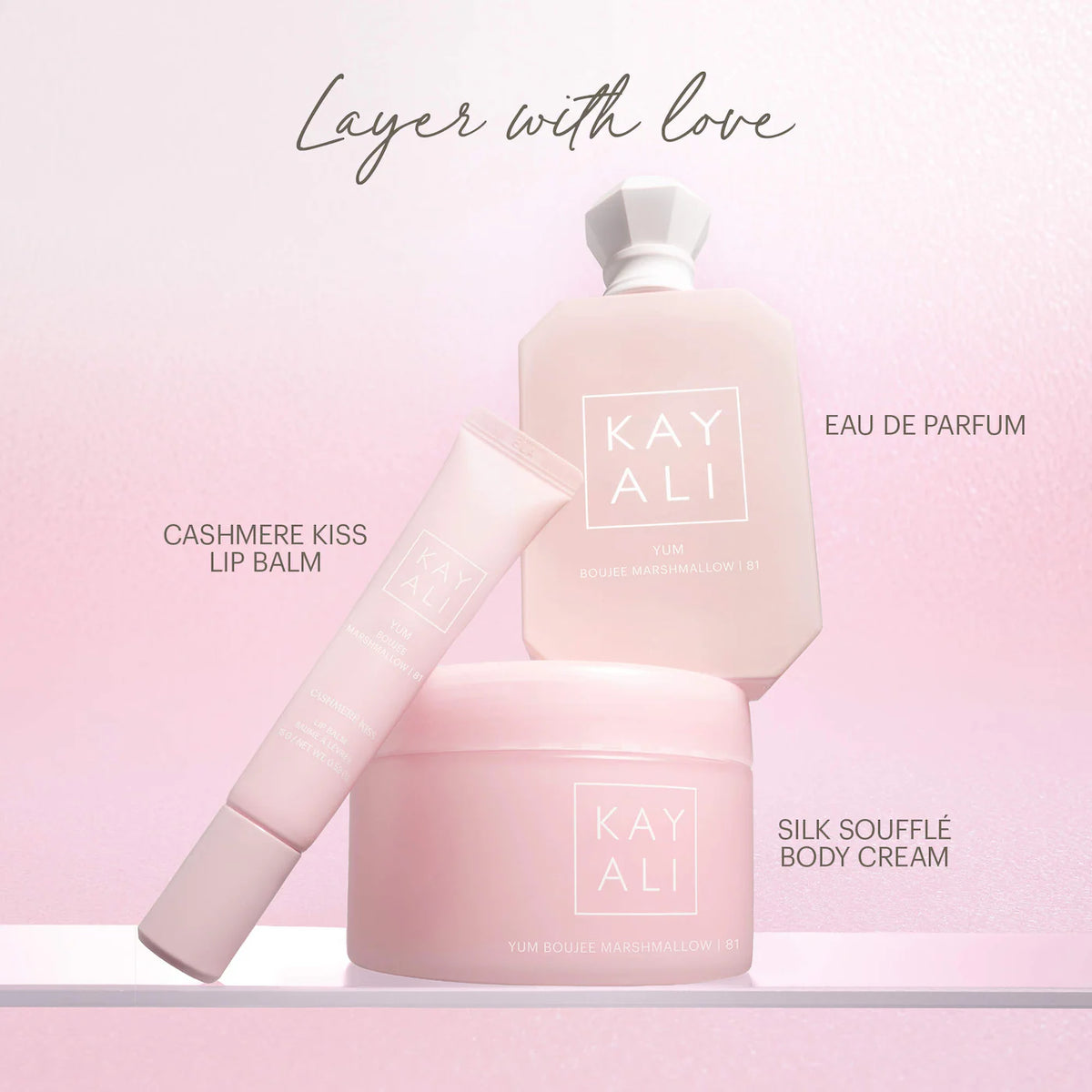 Yum Boujee Marshmallow | 81 Silk Soufflé Body Cream with Hyaluronic Acid + KAYALI Dream Elixir