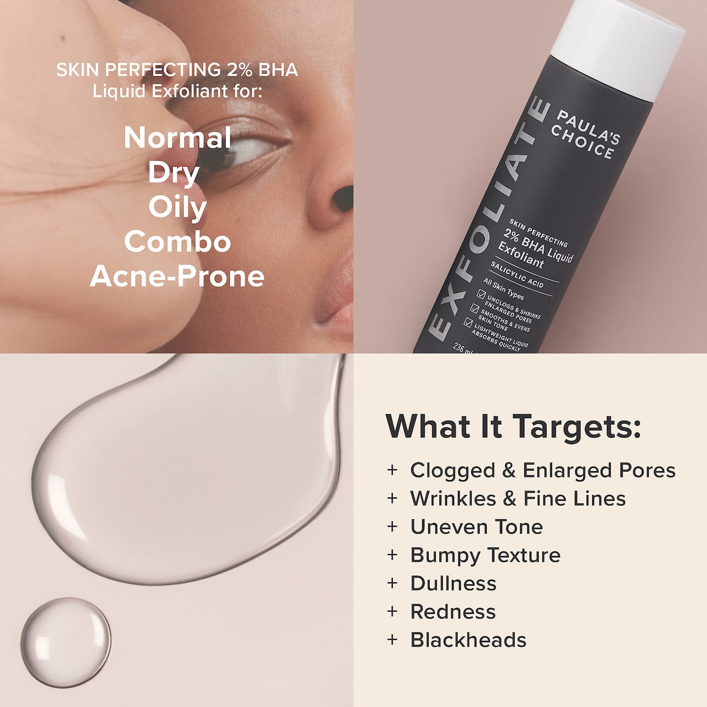Skin Perfecting 2% BHA Exfoliating Toner for Clear Skin