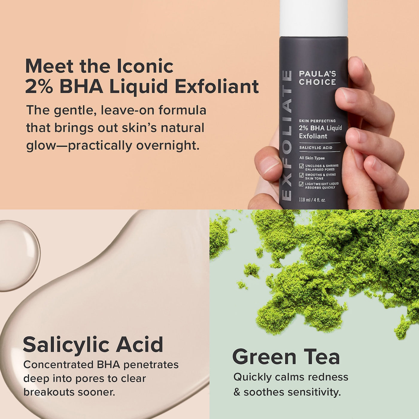 Skin Perfecting 2% BHA Exfoliating Toner for Clear Skin