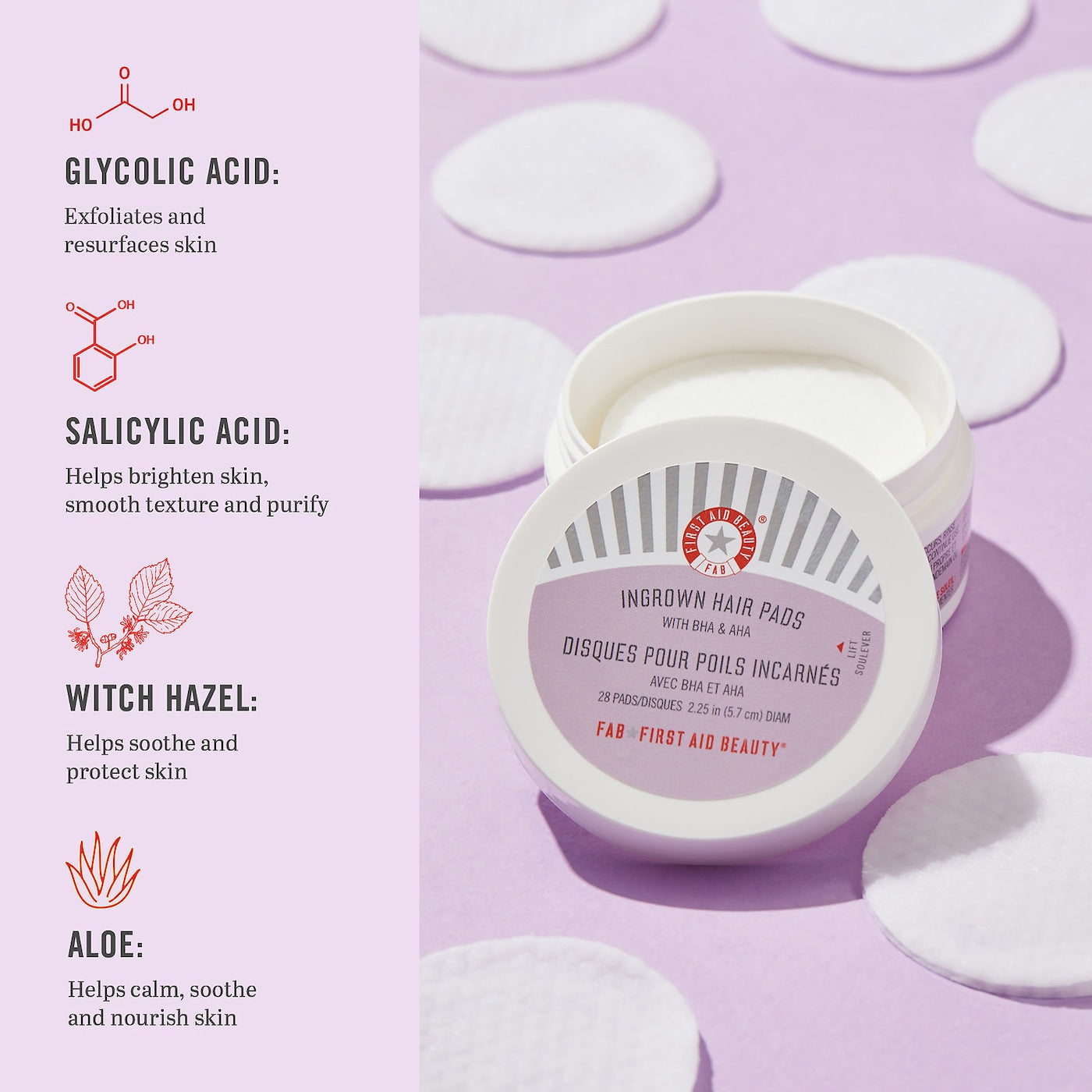Ingrown Hair Pads with BHA & AHA