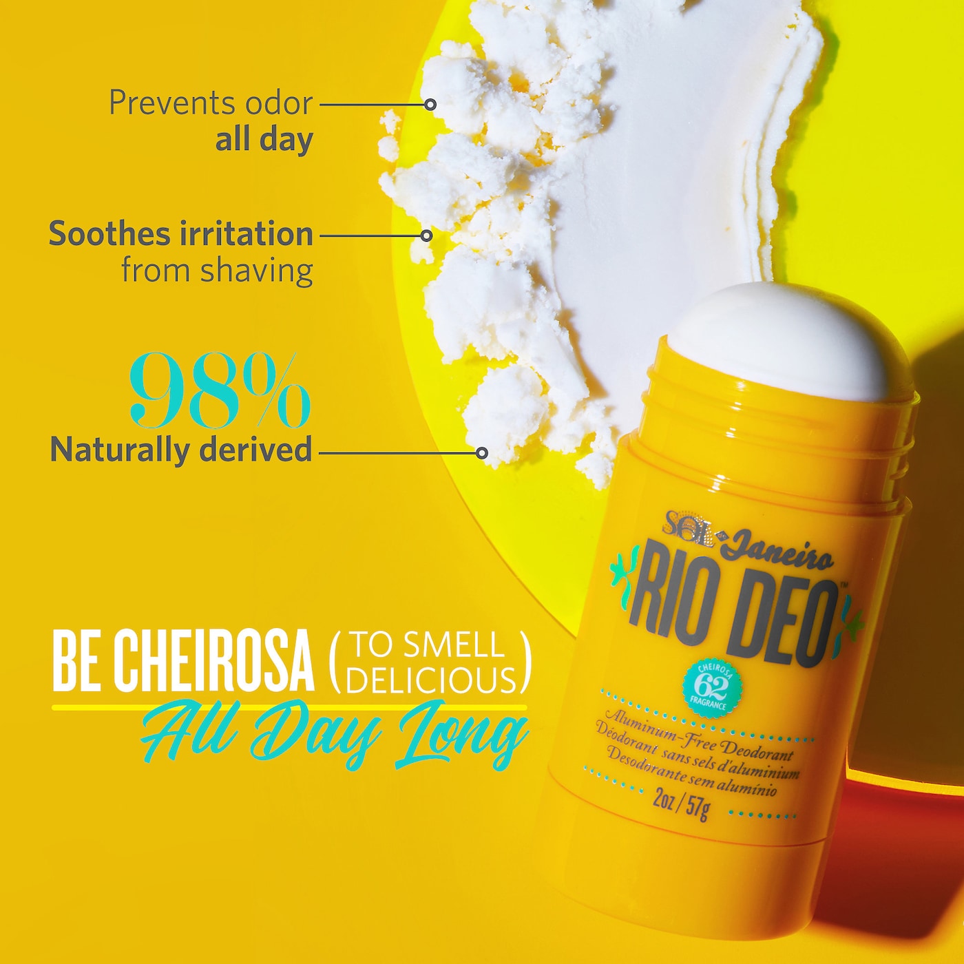 Rio Deo Aluminum-Free Deodorant Cheirosa 62